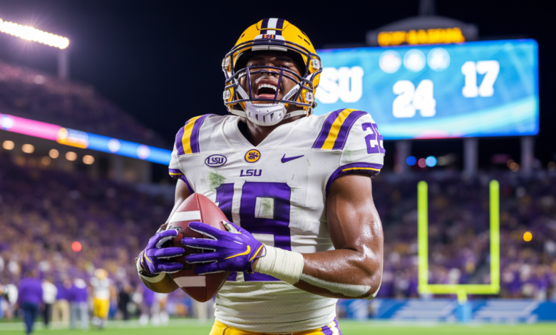 LSU Tigers Football vs South Alabama Football Match Player Stats