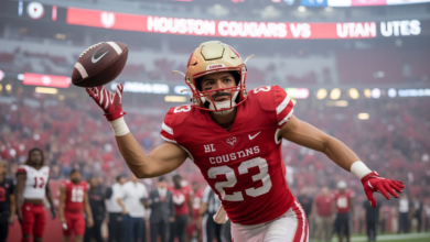 Houston Cougars Football vs Utah Utes Football Match Player Stats