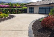 Exposed Concrete Driveway