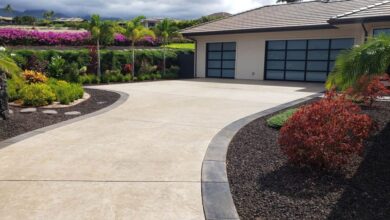 Exposed Concrete Driveway